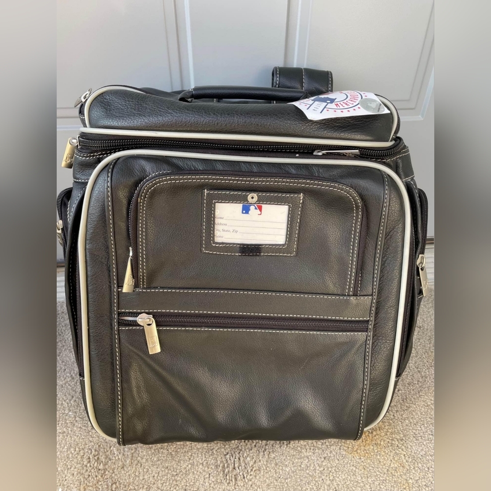 Major League Baseball MLB Leather Backpack
